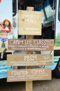 The Summer Camp food truck offered a diverse menu of gourmet s'mores.